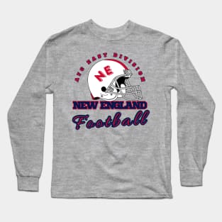 New England Football Vintage Style Long Sleeve T-Shirt
